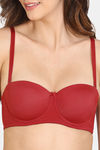Zivame Beautiful Basics Padded Wired 3/4th Coverage Strapless Bra - Sundried Tomato — thumbnail 7